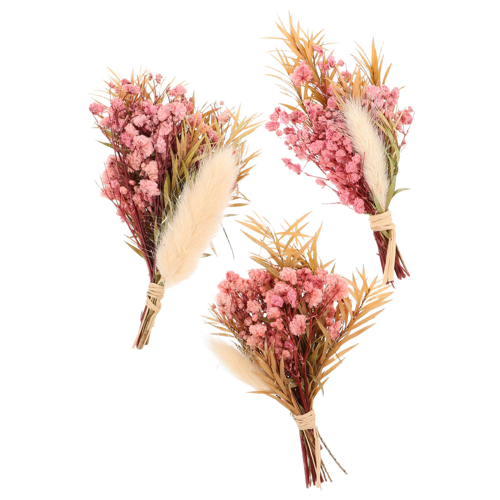Dried Flower Bunch - 3 قطع باقة زهور مجففة صغيرة