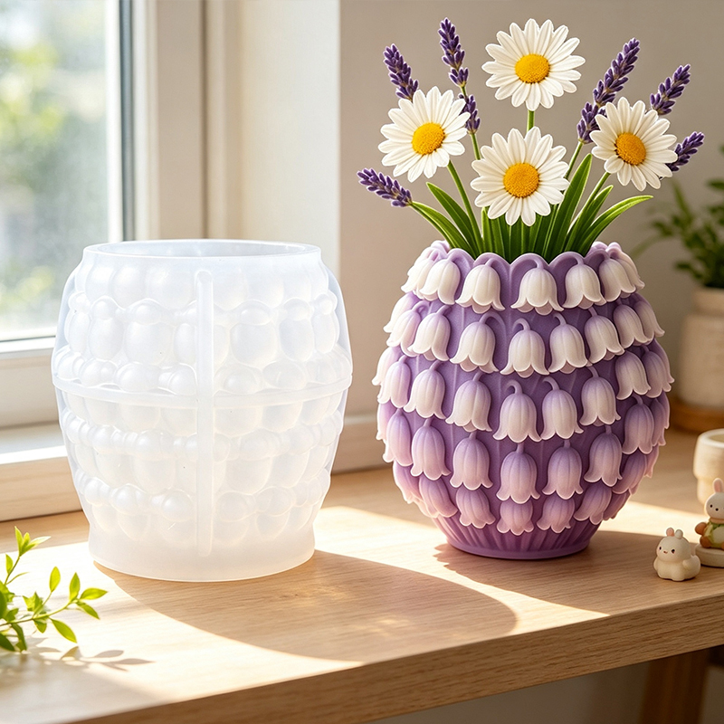 Florist Supply Vases - قالب سيليكون ثلاثي الأبعاد على شكل