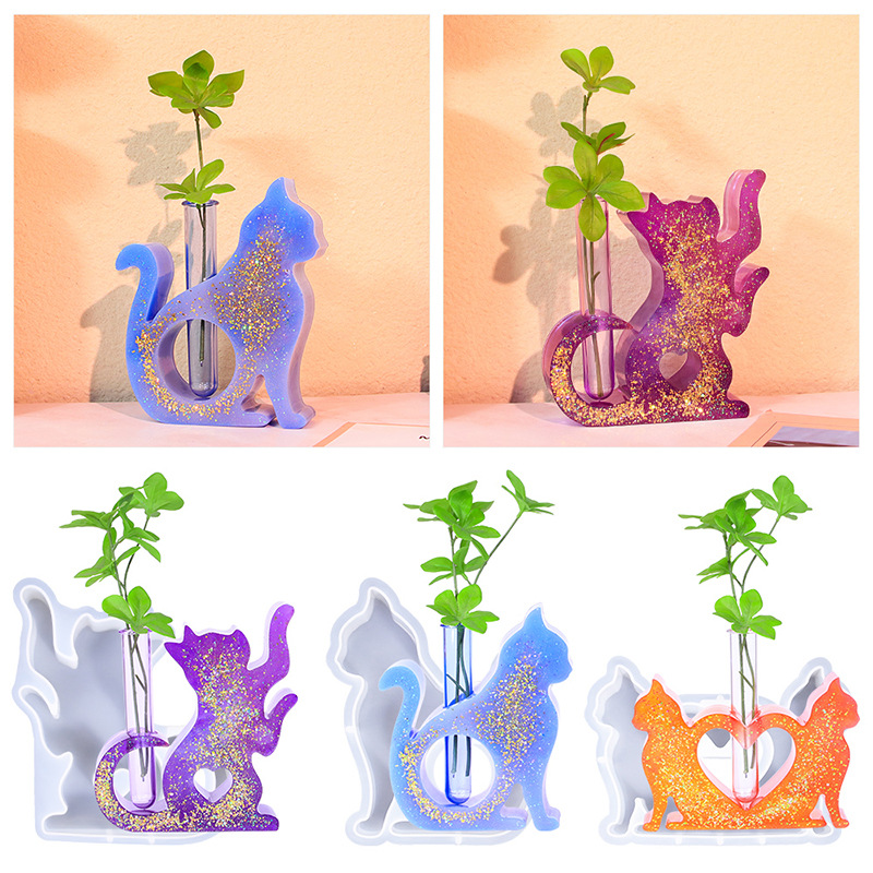 Florist Supply Vases - قالب راتنجات إيبوكسي سيليكون على شكل