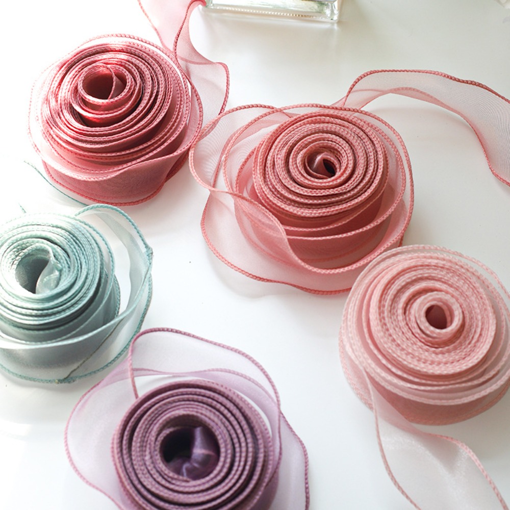 Ribbon Organza Roll - شريط ساتان بعرض 40 ملم وطول