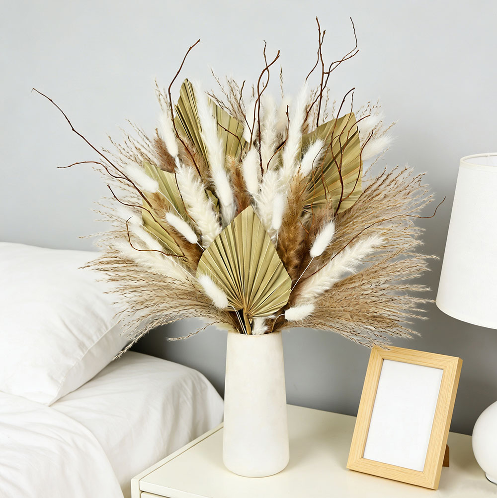 Dried Flower Bunch - باقة أوراق النخيل المجففة الطبيعية مزيج