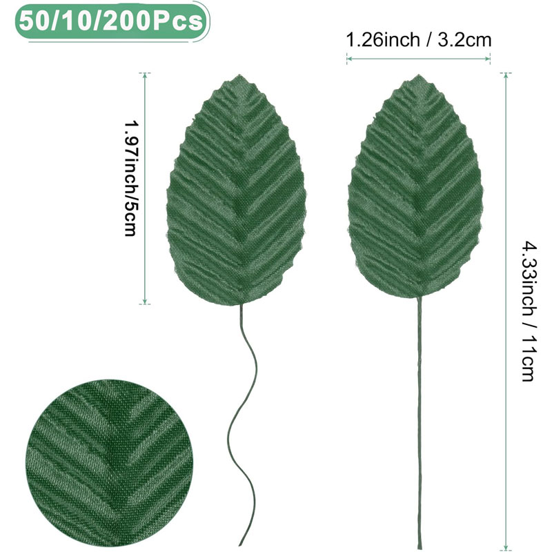 50/100/200 قطعة أوراق الورد ال - مراجعة Florist Supply Bulk وسعره