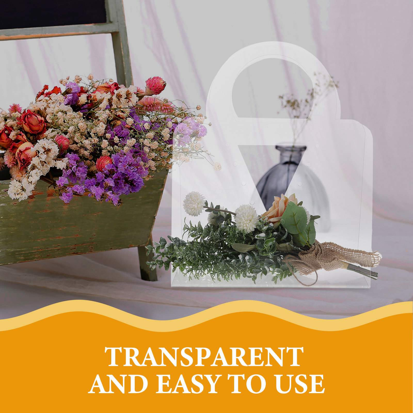 4 قطع من أكياس الهدايا الشفافة - مراجعة Florist Supply Shop وسعره