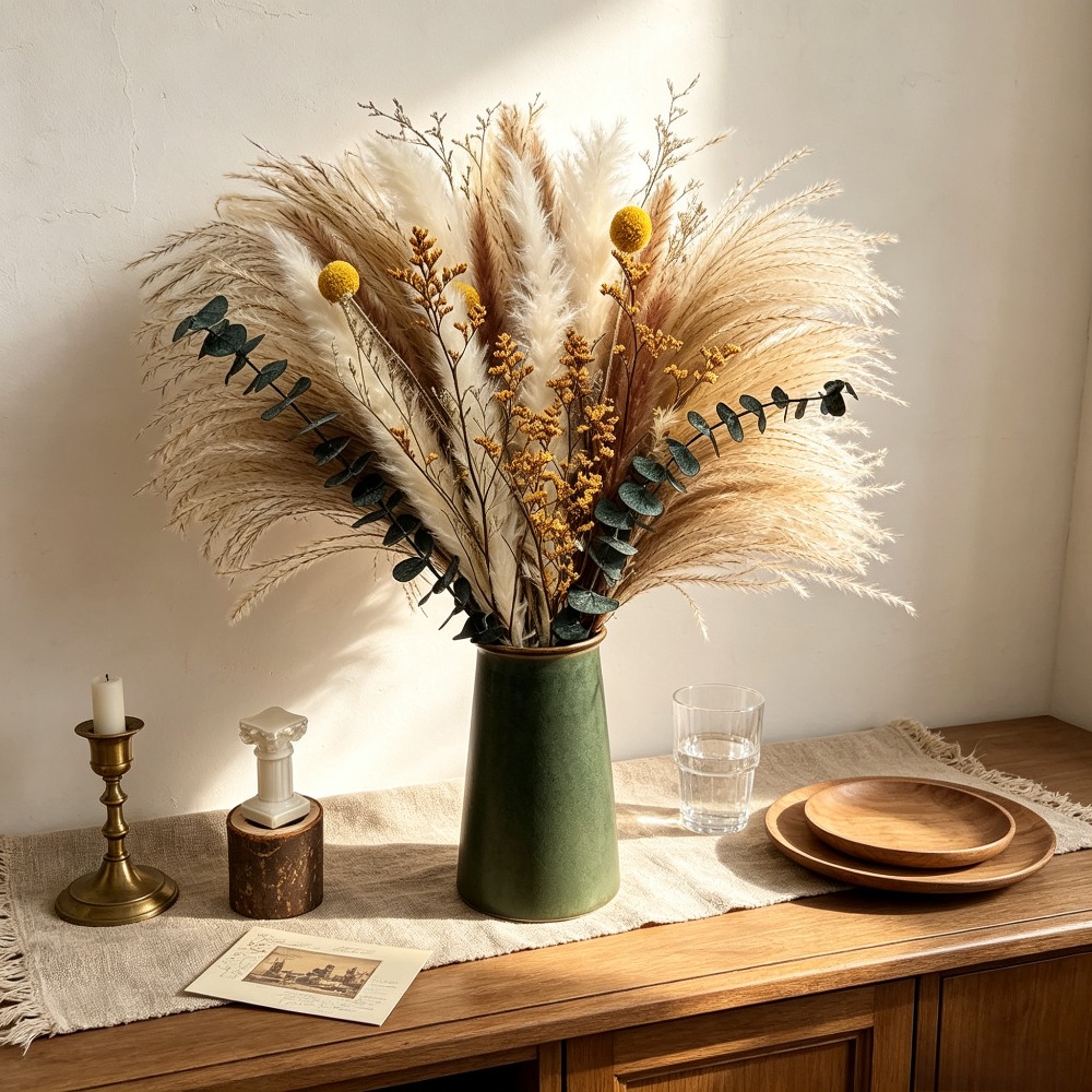 باقة زهور مجففة، باقة زهور ريف - مراجعة Dried Flower Bunch وسعره