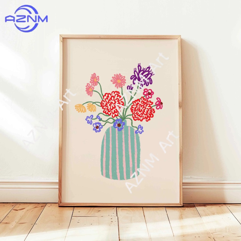 لوحة فنية جدارية قماشية بتصميم - مراجعة Florist Supply Vases وسعره