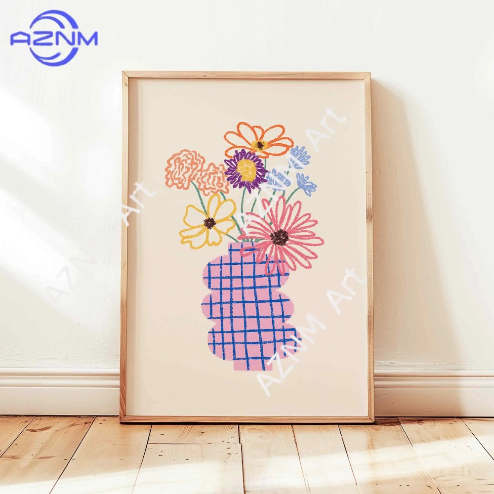 لوحة فنية جدارية قماشية بتصميم - مراجعة Florist Supply Vases وسعره