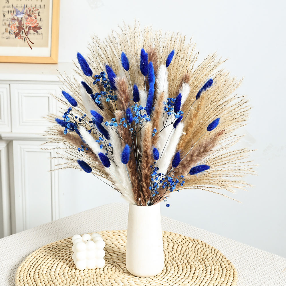 70 الجذعية الأزرق رقيق أرنب ذي - مراجعة Dried Flower Bunch وسعره
