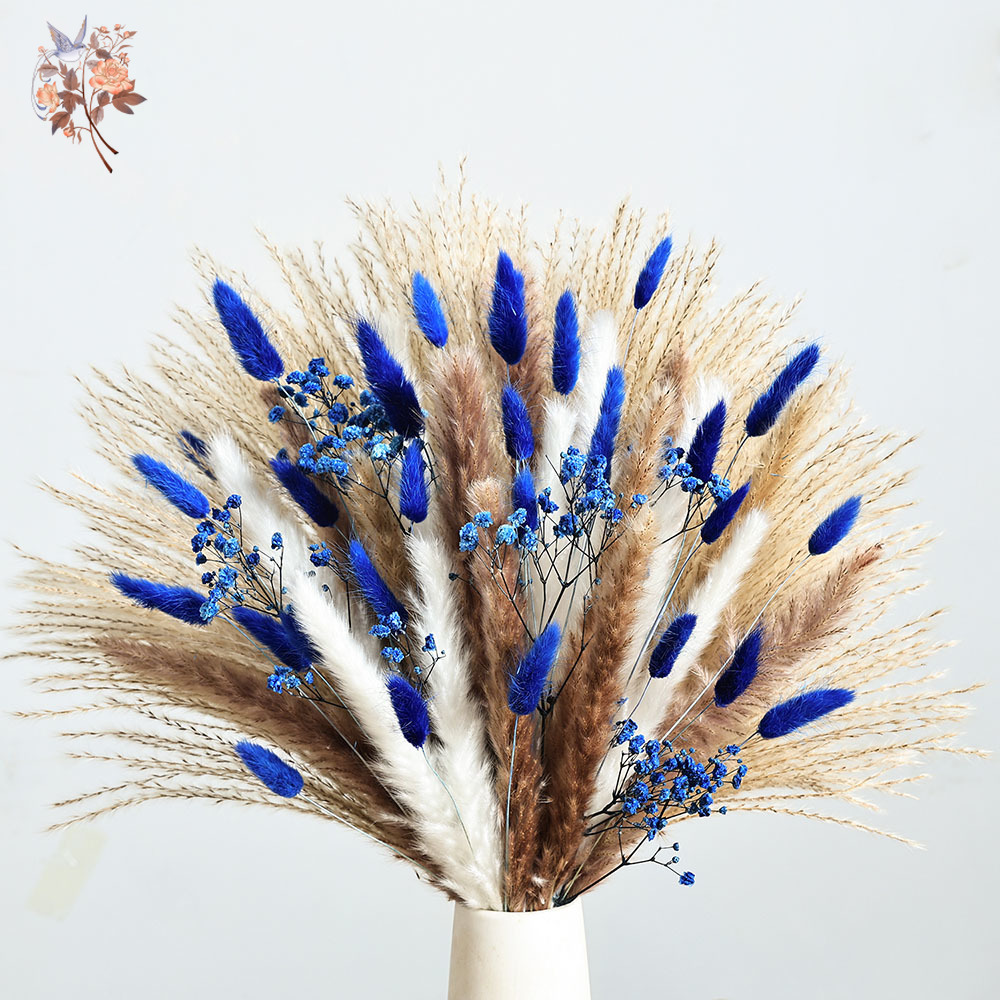 70 الجذعية الأزرق رقيق أرنب ذي - مراجعة Dried Flower Bunch وسعره