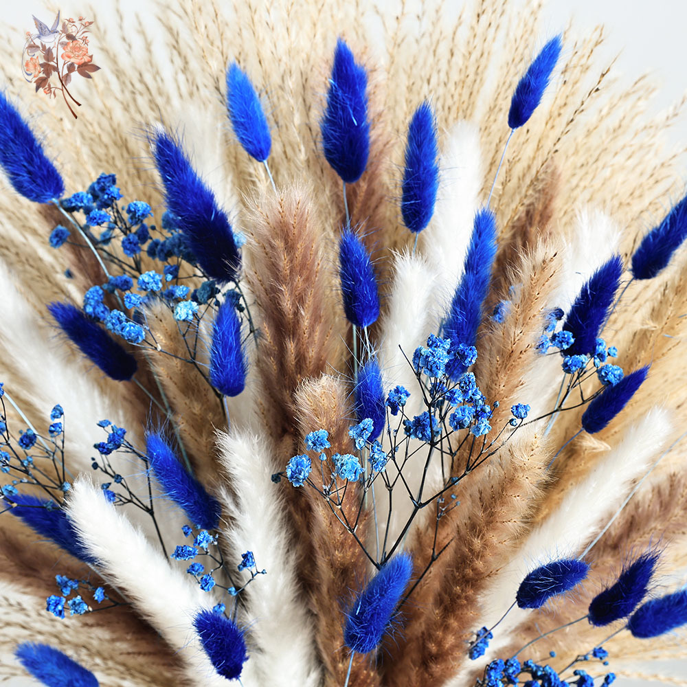 70 الجذعية الأزرق رقيق أرنب ذي - مراجعة Dried Flower Bunch وسعره