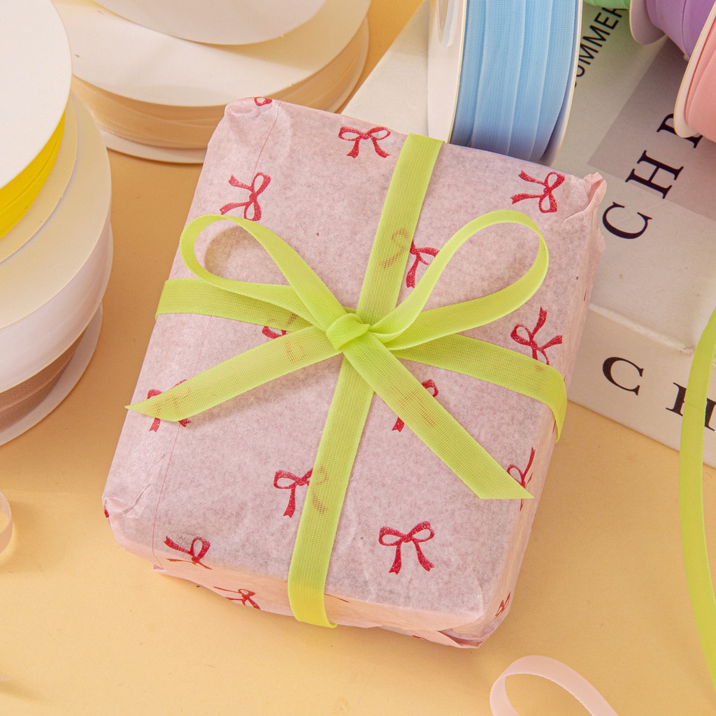 شريط أورجانزا شفاف مزدوج الوجه - مراجعة Ribbon Organza Roll وسعره