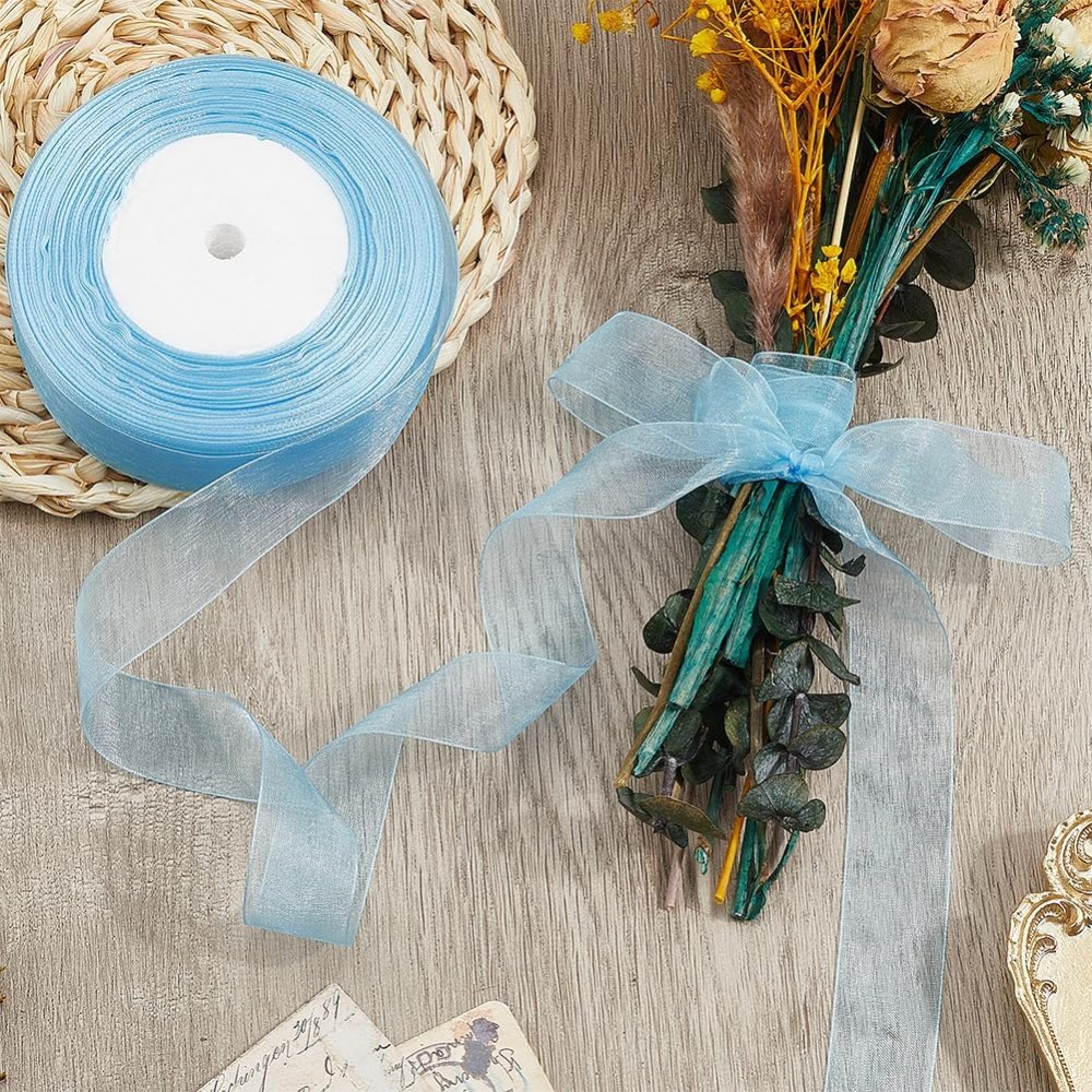 لفة واحدة من شريط الأورجانزا ا - مراجعة Ribbon Organza Roll وسعره