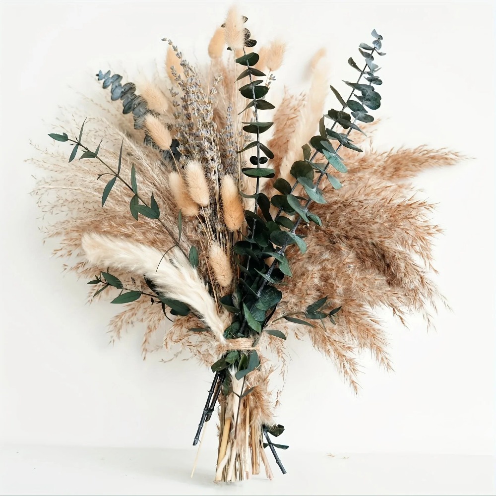 80 قطعة باقة الزهور المجففة ال - مراجعة Dried Flower Bunch وسعره