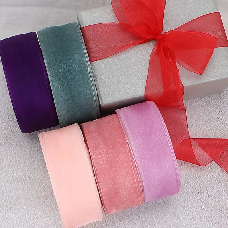 4 سنتيمتر الشيفون الأورجانزا ا - مراجعة Ribbon Organza Roll وسعره