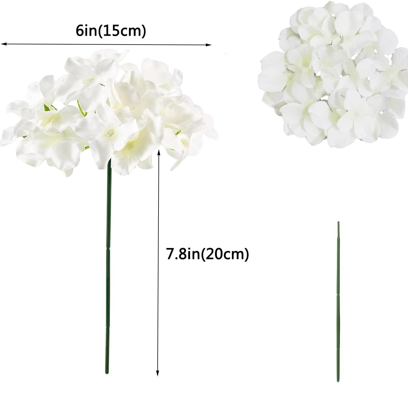 20 زهرة هيدرانجيا صناعية مع سي - مراجعة Florist Supply Bulk وسعره
