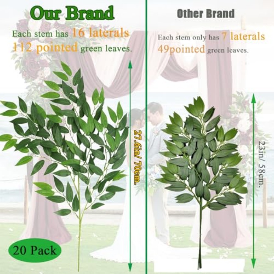 أغصان نبات الروسكوس الإيطالي ا - مراجعة Ruscus Stem Faux وسعره