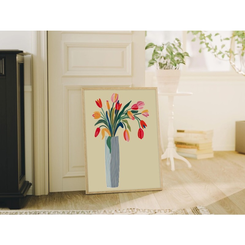 قطعتان من لوحات جدارية قماشية  - مراجعة Florist Supply Vases وسعره