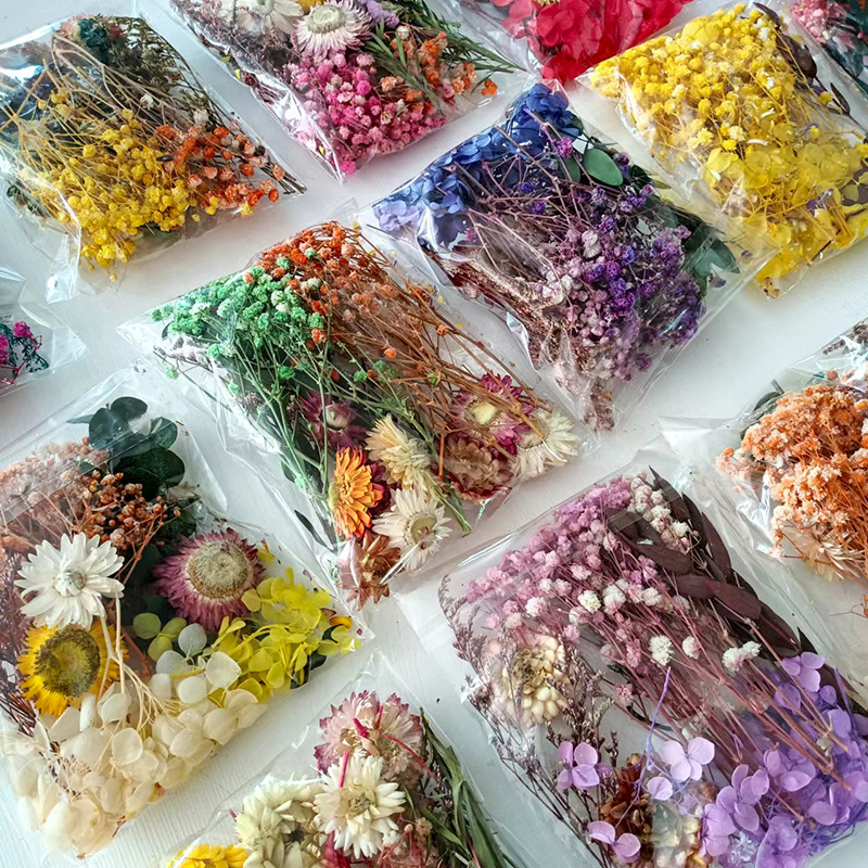 1 حزمة متعددة متنوعة الزهور ال - مراجعة Dried Flower Bunch وسعره