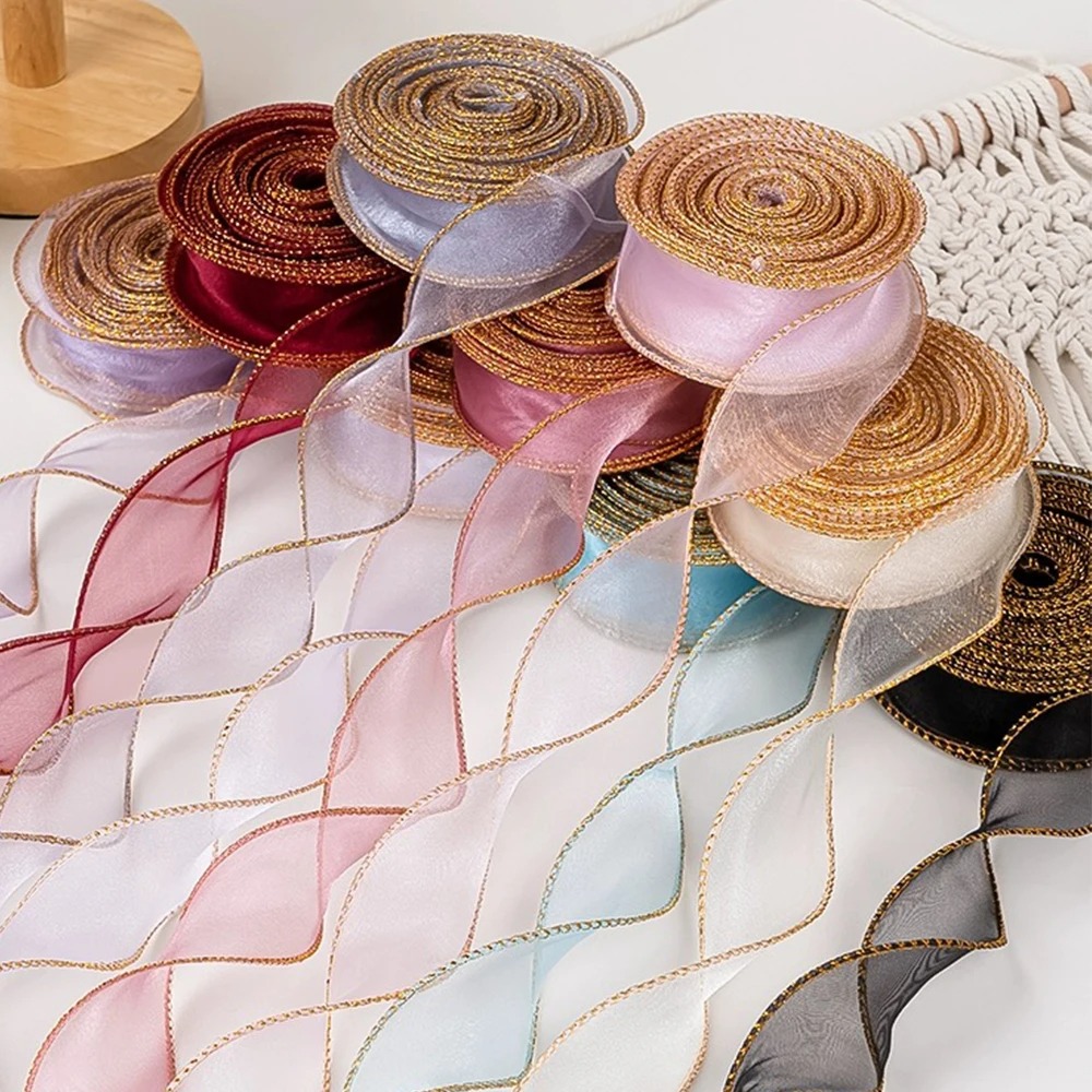 شريط أورجانزا بطول 10 ياردات/ل - مراجعة Ribbon Organza Roll وسعره