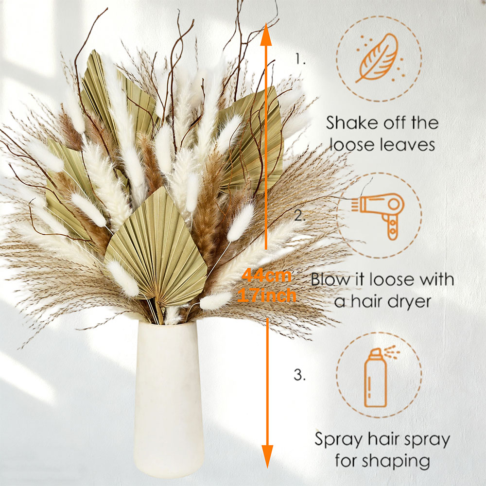 باقة أوراق النخيل المجففة الطب - مراجعة Dried Flower Bunch وسعره
